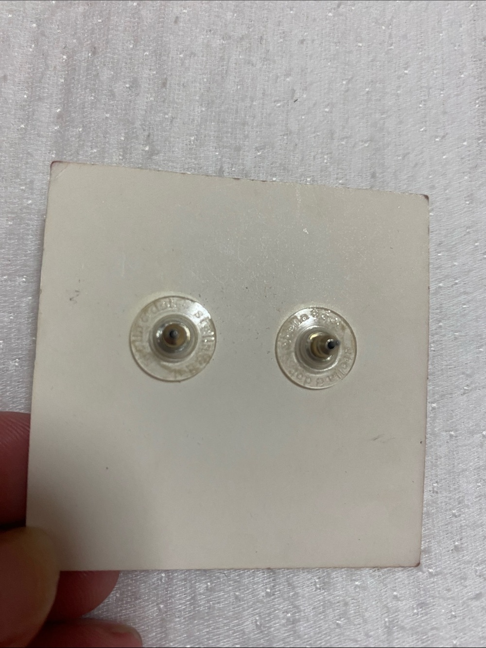 BNWT stella & dot Gold-Tone Champagne Pave Ball Stud Earrings - Picture 3 of 3